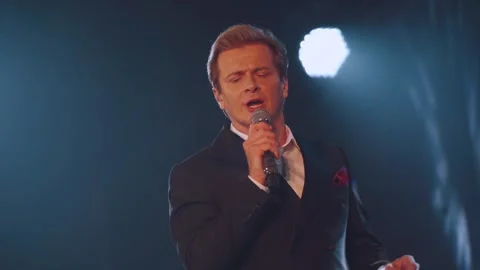 Soloist's performance on stage, opera si... | Stock Video | Pond5