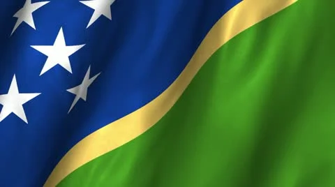 Soloman Islands Waving Flag Stock Footage 12360232