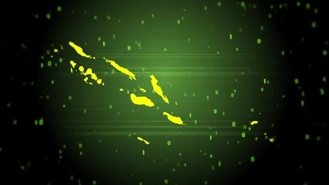 Solomon Islands Digital Map Intro Stock Footage 247971461
