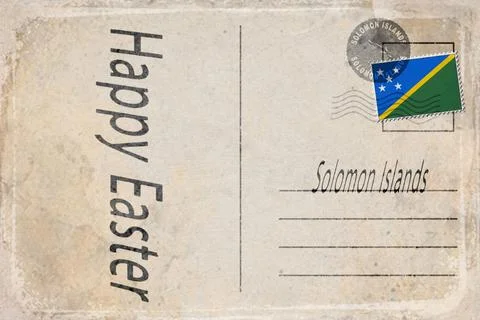 Solomon Islands Easter Background Stock Illustration