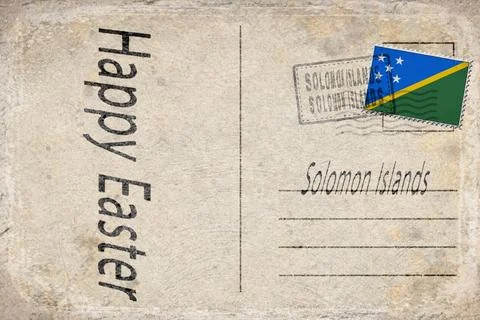 Solomon Islands Easter Background Stock Illustration