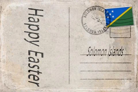 Solomon Islands Easter Background Stock Illustration