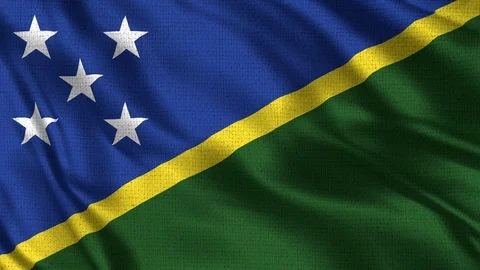 Solomon Islands Flag Stock Footage 92648104