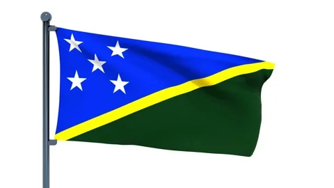 Solomon Islands Flag Stock Footage 150204410