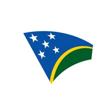 Solomon Islands flag, vector illustration Stock Illustration