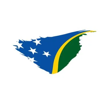 Solomon Islands flag, vector illustration Stock Illustration