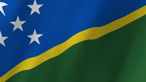 Solomon Islands flag waving animation Vídeos de archivo 222490115