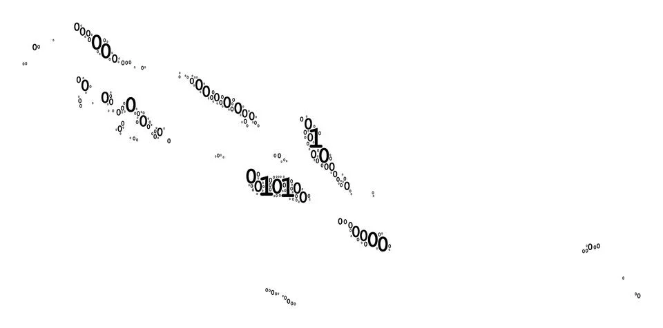 Solomon Islands Map Mosaic of Binary Digits Illustrazione stock