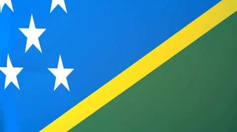 Solomon Islands Waving Flag Stock Footage 10762550