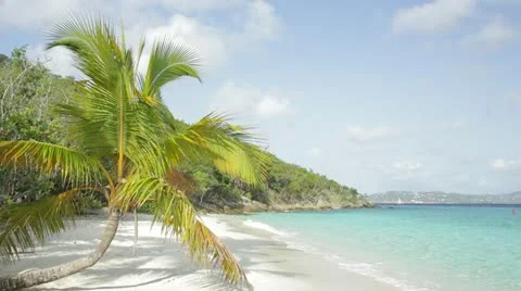 Solomon (Salomon) Beach, St John, USVI Stock Footage