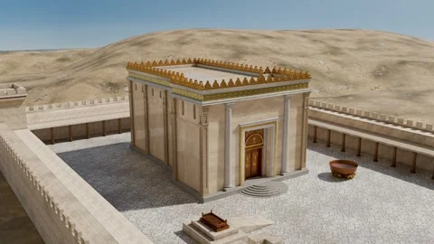 The Solomon's Temple or First Temple in Jerusalem Stock Footage 326622319