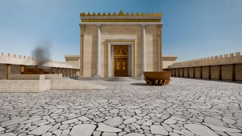 The Solomon's Temple or First Temple in Jerusalem Stock Footage 326937812