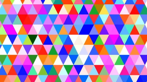 Сolor triangles Stock Footage 95220713