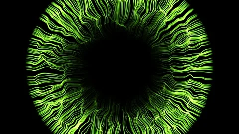 Сolored texture, background like a pupil or explosion expands in space Video stock 328358566