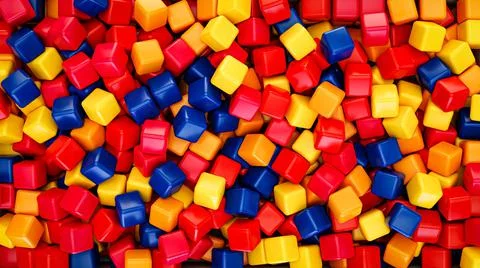 Сolorful cubes 3d  background Stock Illustration