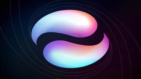Сolorful fluid gradient shapes background Stock Illustration