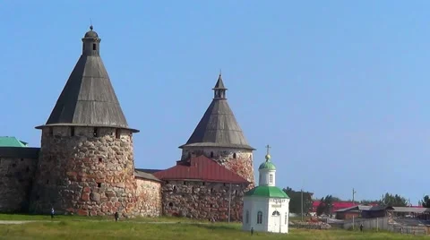 Solovetsky monastery, Russia 스톡 동영상 59861764