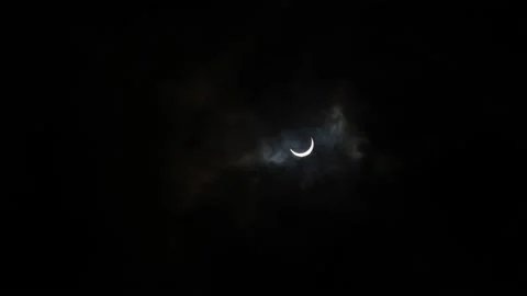 Solstice Solar Eclipse June 21 2020 Stock Footage 133188020