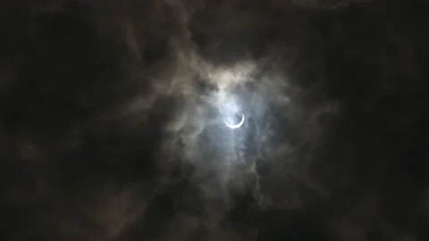 Solstice Solar Eclipse June 21 2020 Stock Footage 133188255