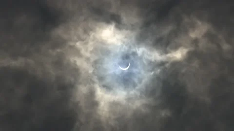 Solstice Solar Eclipse June 21 2020 Stock Footage 133190892