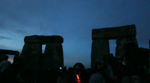 Solstice stonehenge night Video stock 853557