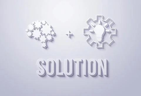 Solution 3d Stock Illustration