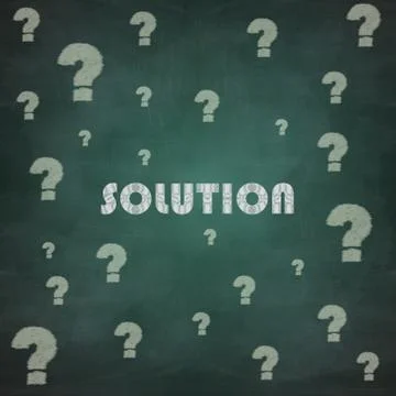 Solution of all problems Stock Illustration