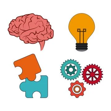 Solution and Communication icon set  design. Vector graphic 스톡 일러스트