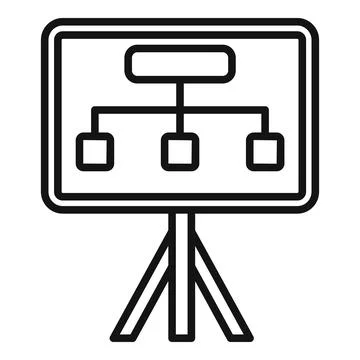 Solution banner icon outline vector. Business problem 스톡 일러스트