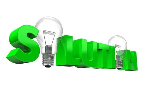 Solution bulbs Stock Illustration