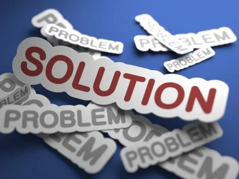 Solution. Business Concept. Stock Illustration