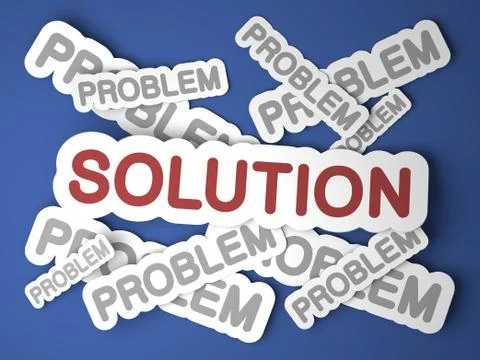 Solution. Business Concept. Stock Illustration