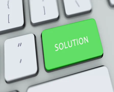 Solution button on computer keyboard. Key is pressed, click for HD Stock Footage 35647707