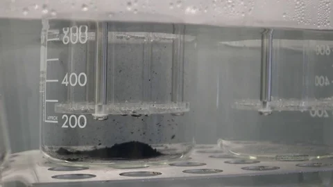 Solution of chemicals. Equipment of laboratory. Stock-Footage 70391313