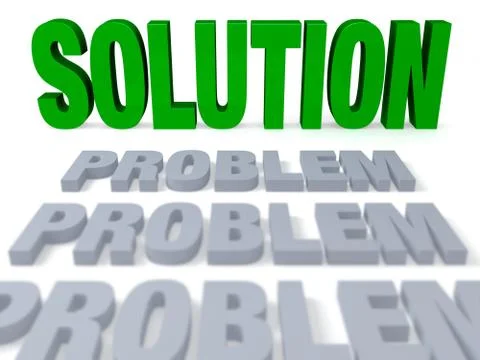 The solution comes into focus Stock Illustration