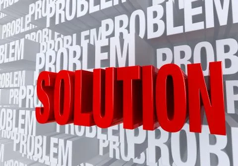 The Solution Comes Forward Stock Illustration