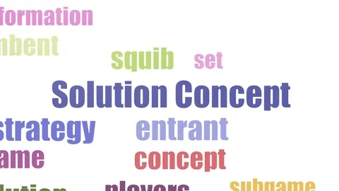 Solution Concept Animated Flat Tag Cloud On White Background Stock Footage 103666612