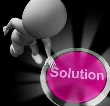 Solution concept icon means resolving and unravelling a problem Illustrazione stock