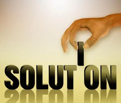Solution concept Stockillustratie