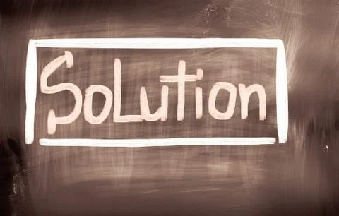 Solution concept Illustrazione stock