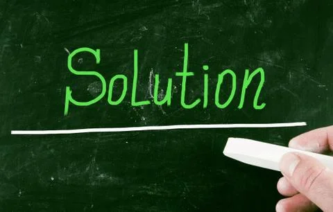 Solution concept 库存插图