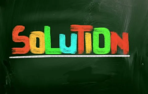 Solution Concept Illustrazione stock