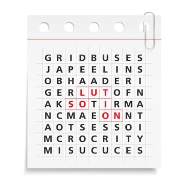 Solution Concept Stock Illustration