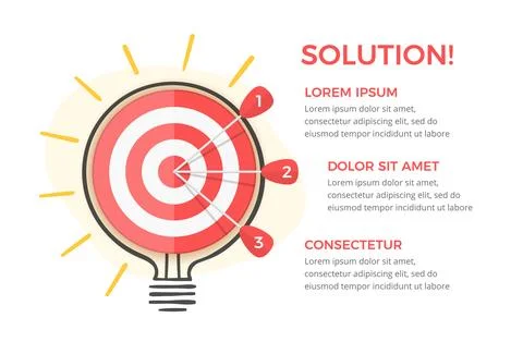 Solution Concept Illustrazione stock
