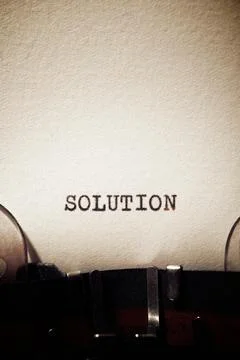 Solution concept view Stock Photos