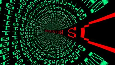 Solution data tunnel 库存插图