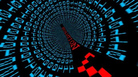 Solution data tunnel Stockfoto's