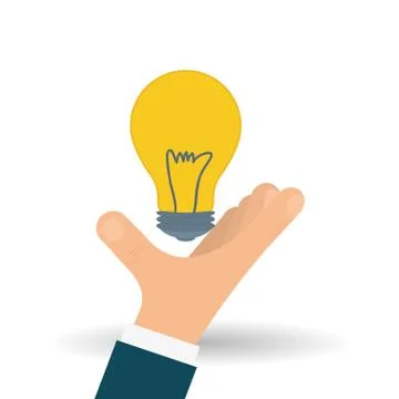 Solution design over white background, vector illustration Stock Illustration