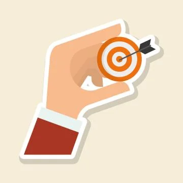 Solution design over white background, vector illustration Illustrazione stock
