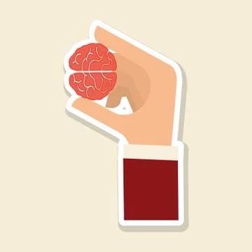 Solution design over white background, vector illustration Stock Illustration